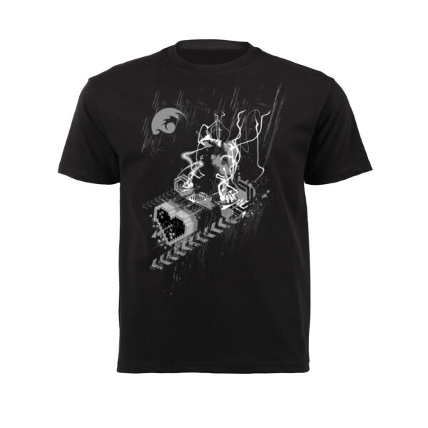 Dj T-shirt by 2COOLDESIGN CLOTHING Black and white version2 - Junior Short-sleeve T-shirt Thumbnail