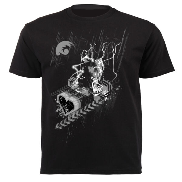 Dj T-shirt by 2COOLDESIGN CLOTHING Black and white version2 - Unisex Short-sleeve T-shirt 140g Thumbnail