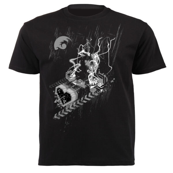 Dj T-shirt by 2COOLDESIGN CLOTHING Black and white version2 - Unisex Short-sleeve T-shirt - 180g Thumbnail