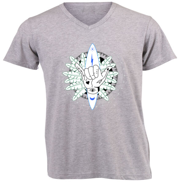 SURFER BRA 2  - Unisex V-Neck T-shirt Thumbnail