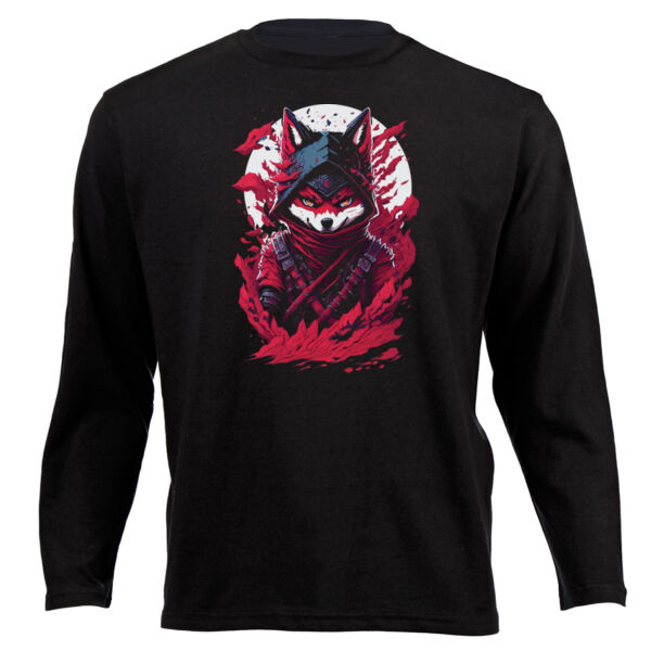 Mr Cool Fox option2 DTF - Junior Long-sleeve T-shirt Thumbnail