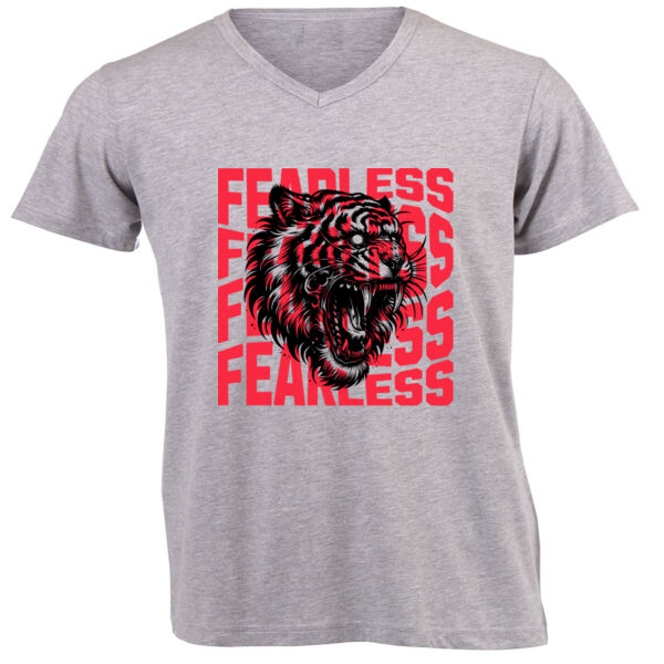 Fearless MMA T-shirt Design - Unisex V-Neck T-shirt Thumbnail