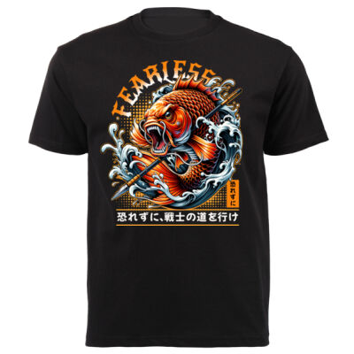 Fearless fishing T-shirt Design Gift idea for him - Unisex Platinum Short-sleeve T-shirt Thumbnail