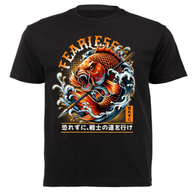 Fearless fishing T-shirt Design Gift idea for him - Unisex Short-sleeve T-shirt - 180g Thumbnail