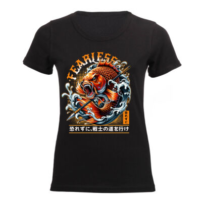 Fearless fishing T-shirt Design Gift idea for him - Ladies Short-sleeve T-shirt  Thumbnail