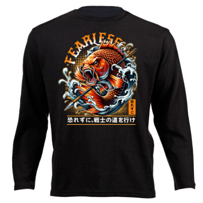 Fearless fishing T-shirt Design Gift idea for him - Junior Long-sleeve T-shirt Thumbnail