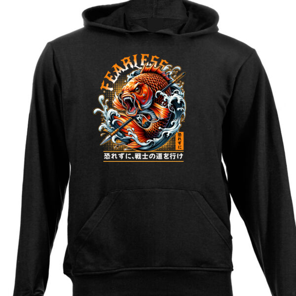 Fearless fishing T-shirt Design Gift idea for him - Unisex Hoodie  Thumbnail